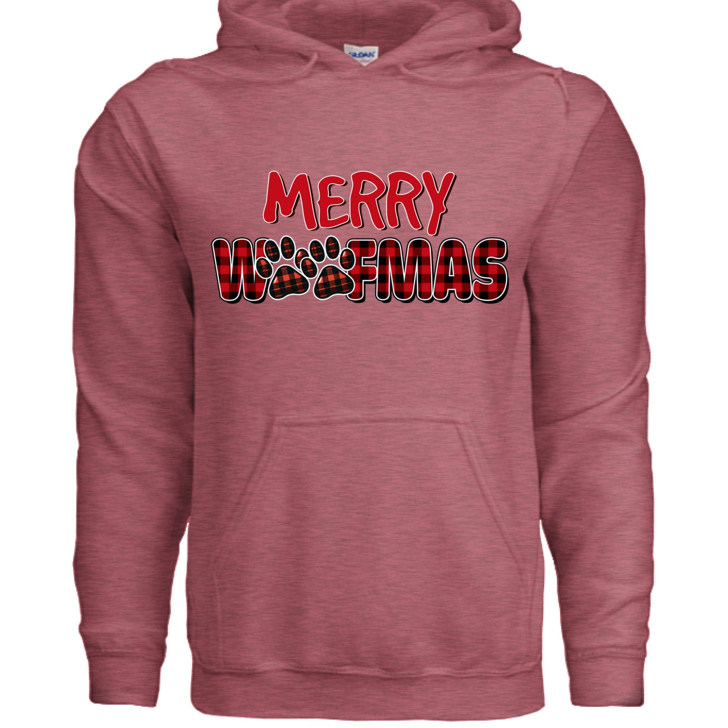 Plaid Woofmas Hoodie - Festive Christmas Dog Lover Gift - Purrfect Pet Haven