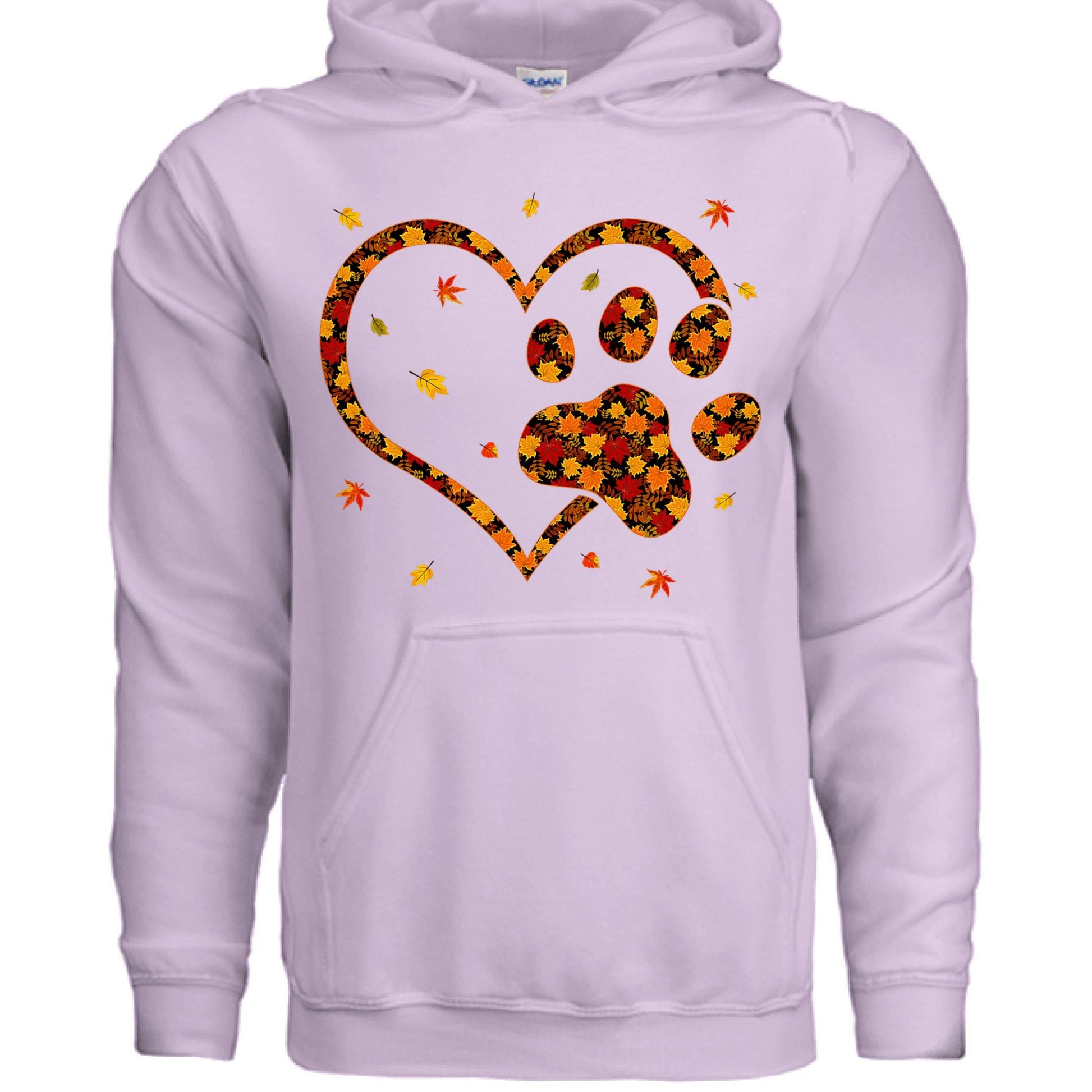 Heart & Paw Fall Hoodie - Autumn Dog Lover Sweatshirt - Purrfect Pet Haven