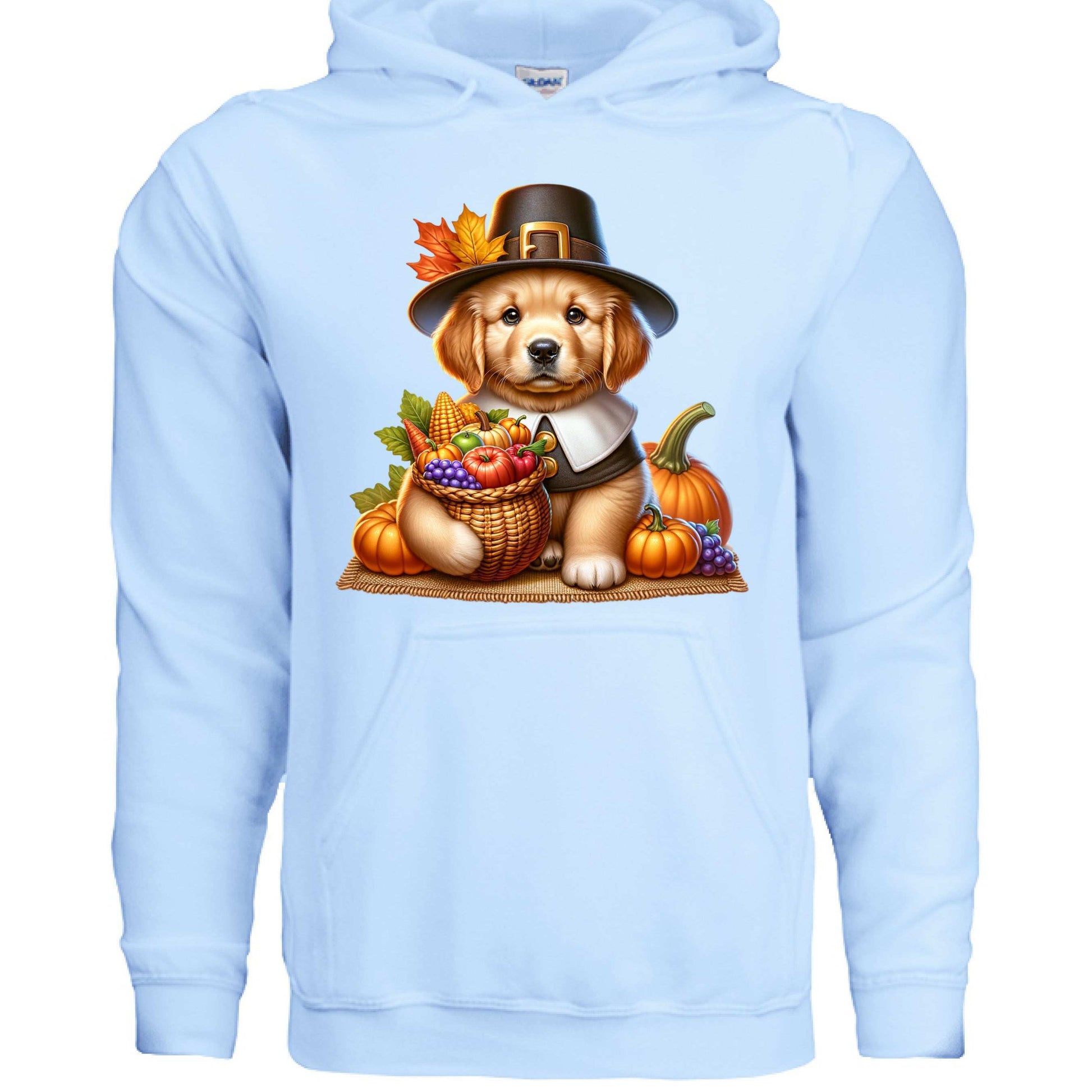 Golden Retriever Thanksgiving Hoodie - Puppy Turkey Hat Sweatshirt - Purrfect Pet Haven