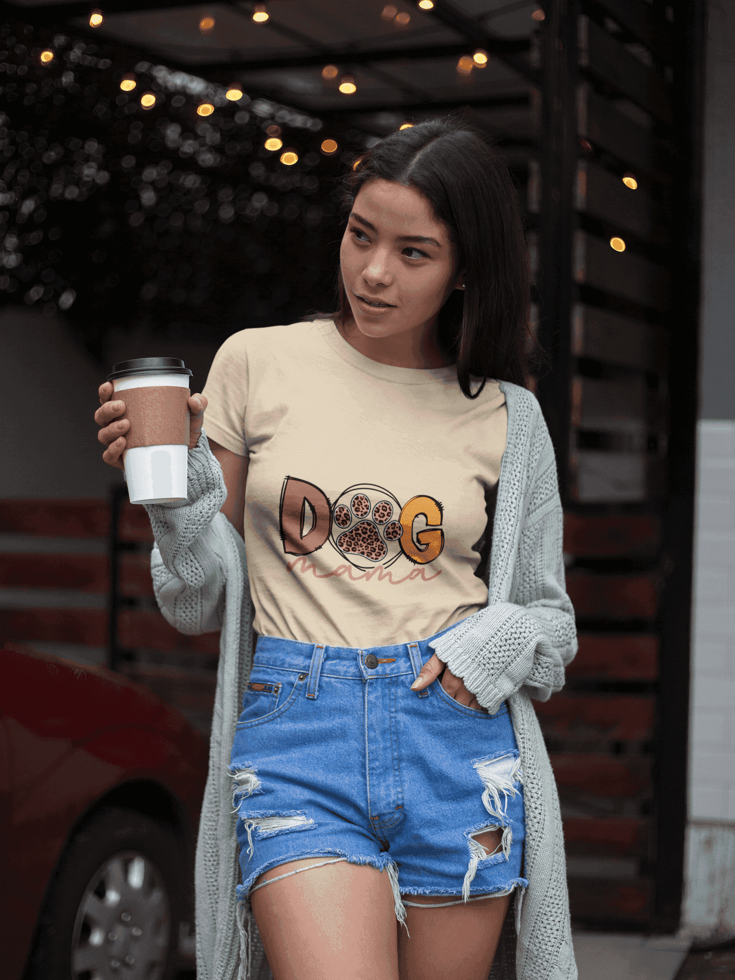Dog Mama Tee - Women's Favorite Cute Dog Mom Shirt - Purrfect Pet Haven