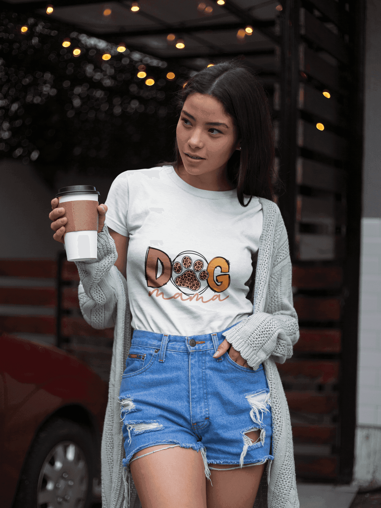 Dog Mama Tee - Women's Favorite Cute Dog Mom Shirt - Purrfect Pet Haven