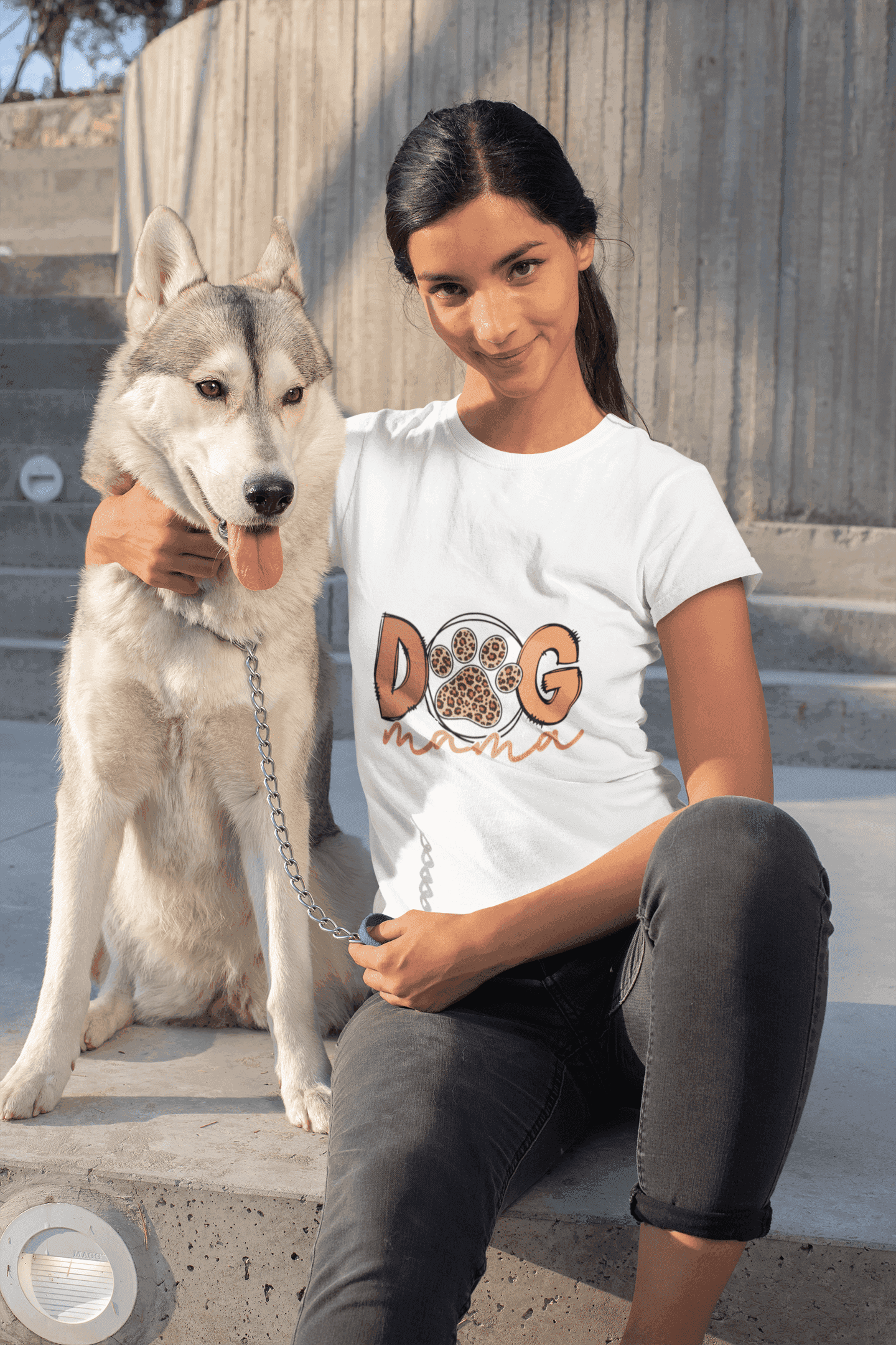 Dog Mama Tee - Women's Favorite Cute Dog Mom Shirt - Purrfect Pet Haven