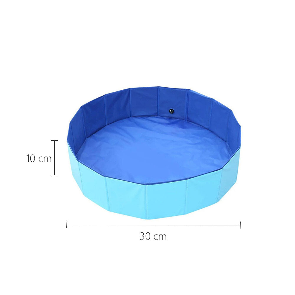 Purrfect Pet Haven Pet Outdoor Swimming Pool collapsible blue wading pool 30 cm diameter 10 cm depth