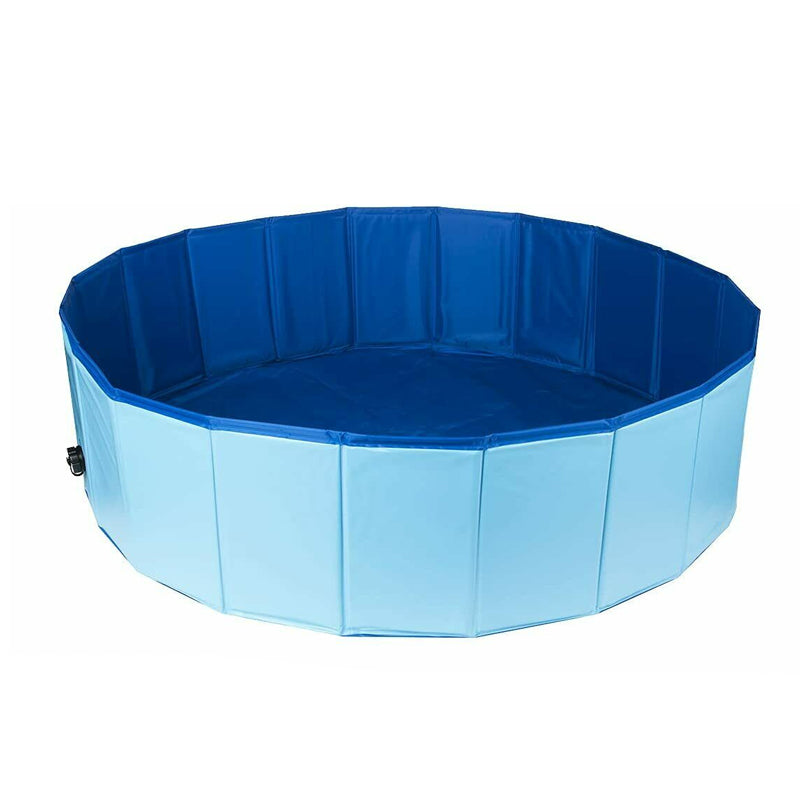 Purrfect Pet Haven Pet Outdoor Swimming Pool collapsible blue foldable pet pool for dogs and cats