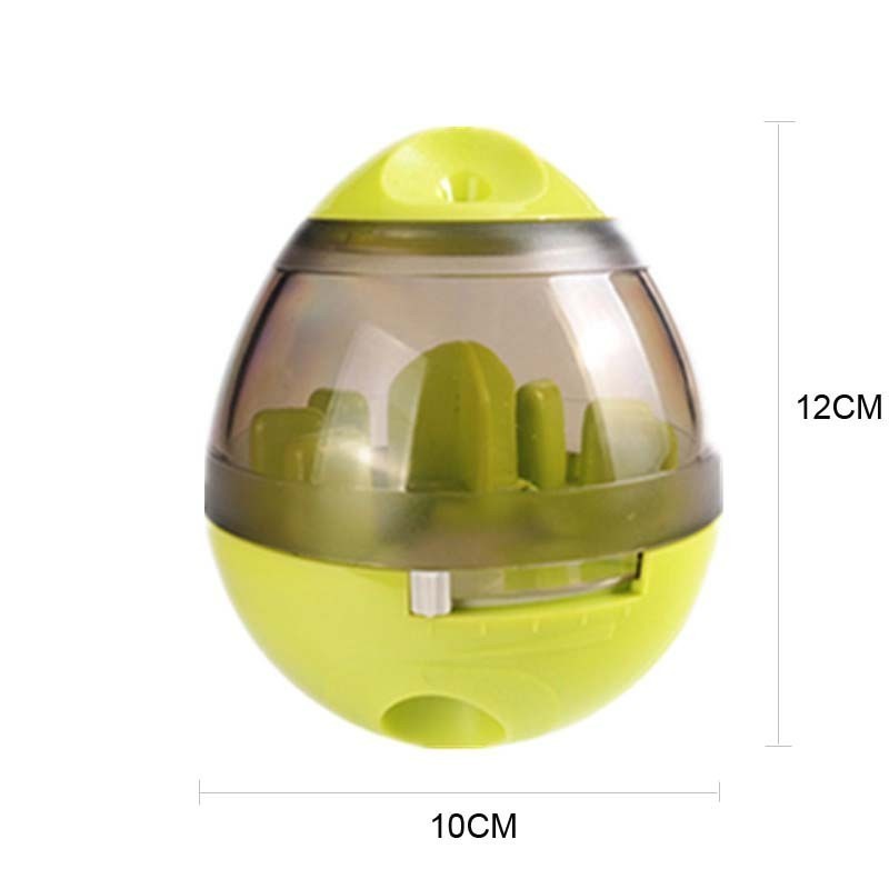 Wefulfil green and transparent Puppy Feeder Dispenser Bowl with slow feeder design for small pets