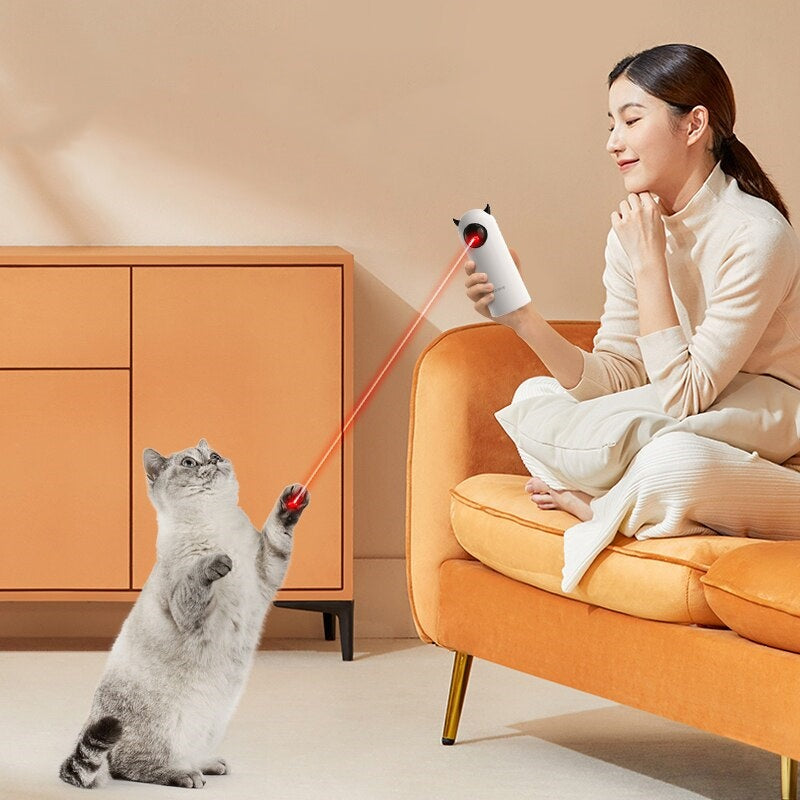 Purrfect Pet Haven Laser Cat Toy handheld automatic laser pointer for indoor interactive cat play