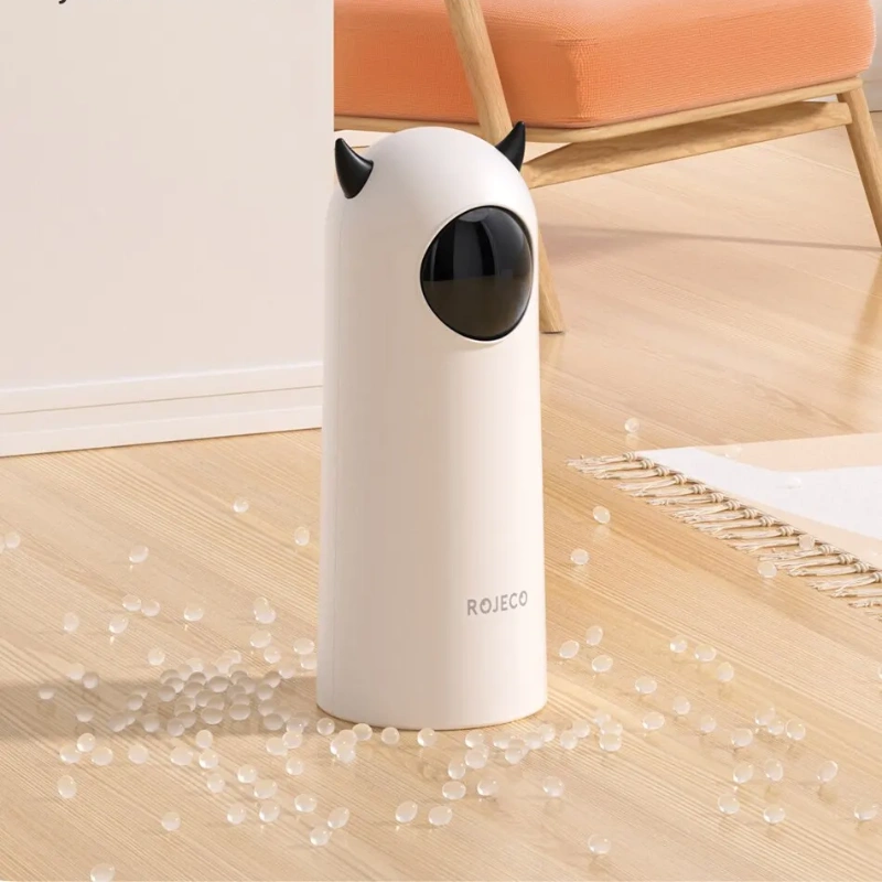 Purrfect Pet Haven Laser Cat Toy automatic white tower with cat ear accents for indoor cat exercise and play