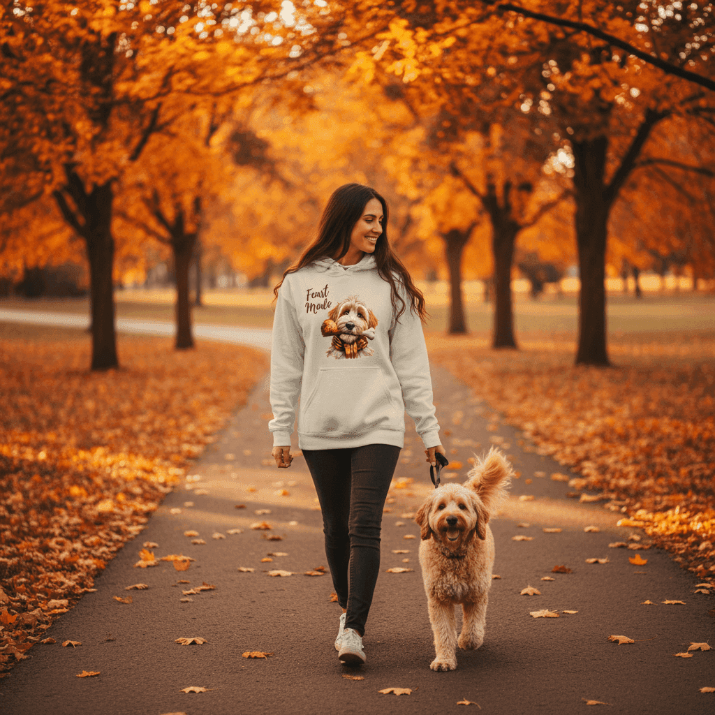 Goldendoodle Turkey Hoodie - Thanksgiving Dog Lover Sweatshirt - Purrfect Pet Haven