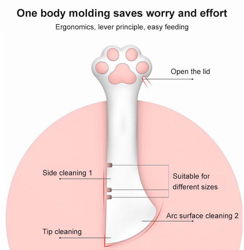 Wefulfil Scoop Spoon Jar Opener with ergonomic paw design for easy lid opening and multi-size cleaning