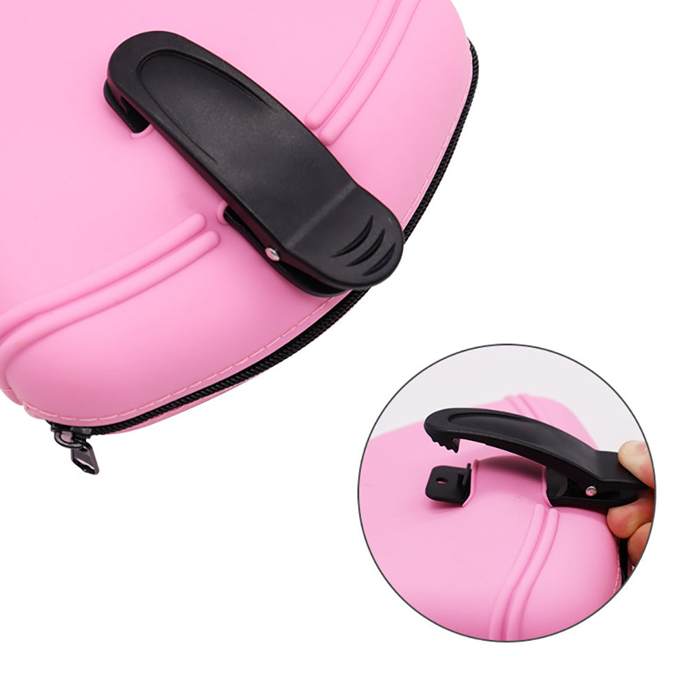 Wefulfil pink Treat Pouch Bag with black clip attachment for pet training convenience