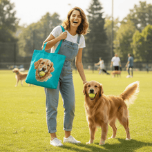 Golden Retriever Tote Bag with Tennis Ball Design - Purrfect Pet Haven