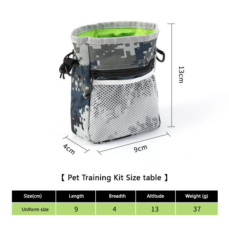 Wefulfil camouflage Training Treat Utility Pouch for pet training with multiple compartments and compact design