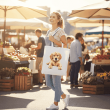 Golden Retriever Puppy Tote Bag - Adorable Baby Dog Canvas - Purrfect Pet Haven