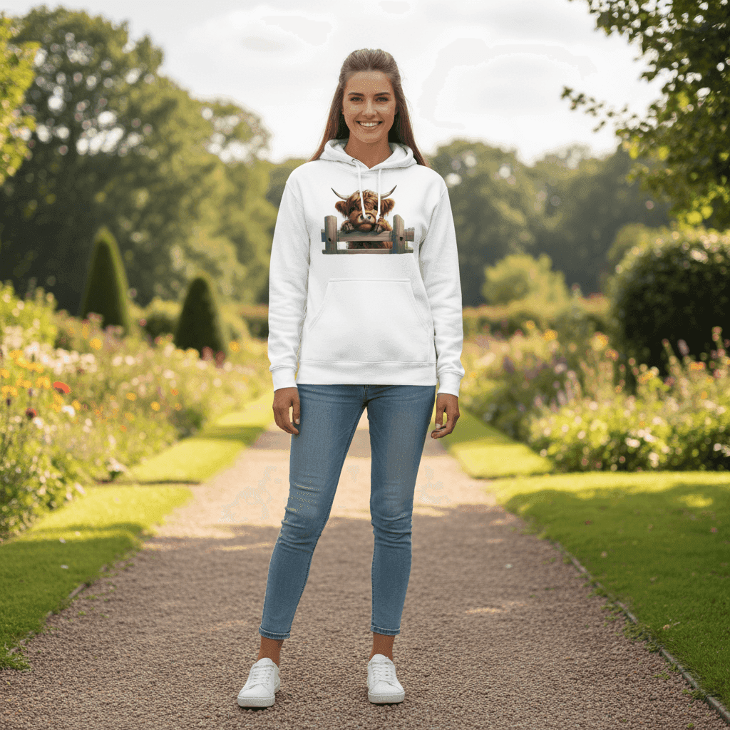 Highland Cow Hoodie with Fluffy Design for Farm Lovers - Purrfect Pet Haven