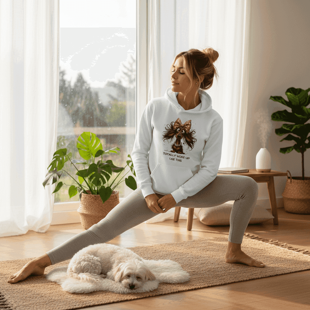 Funny Dog Hoodie - Woke Up Like This Sweatshirt - Purrfect Pet Haven