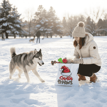 Santa Paws Holiday Tote with Santa Hat for Dog Lovers - Purrfect Pet Haven