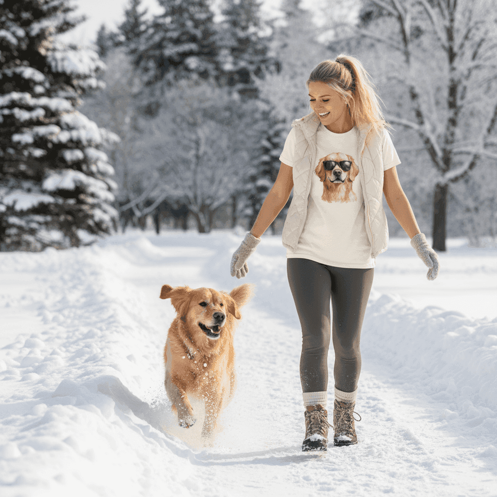 Golden Retriever Camo Tee - Cool Dog with Sunglasses - Purrfect Pet Haven