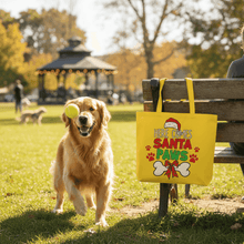 Santa Paws Holiday Tote with Festive Paw Prints for Dogs - Purrfect Pet Haven