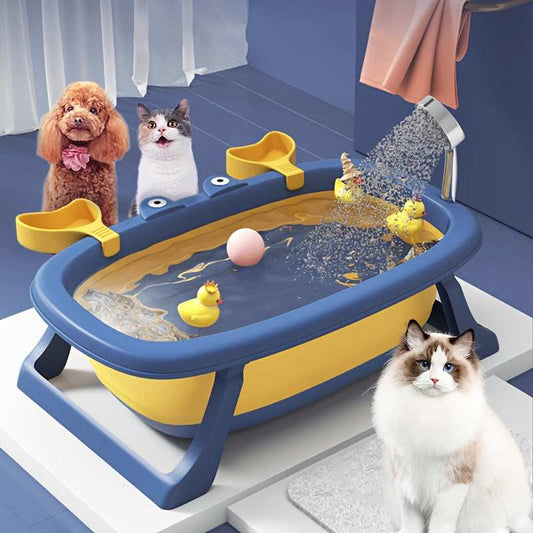 Portable Foldable Pet Tub Suitable For Cats And Small Dogs Under 20 Pounds