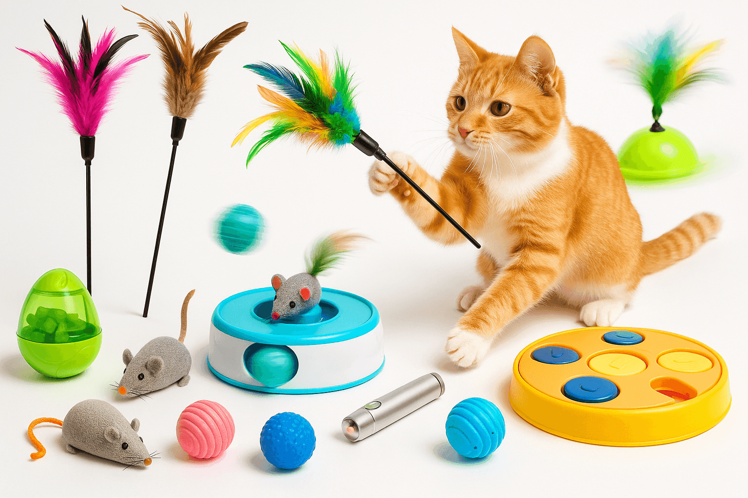 Cat Toys & Interactive Play - Puzzle & Motion Toys - Purrfect Pet Haven