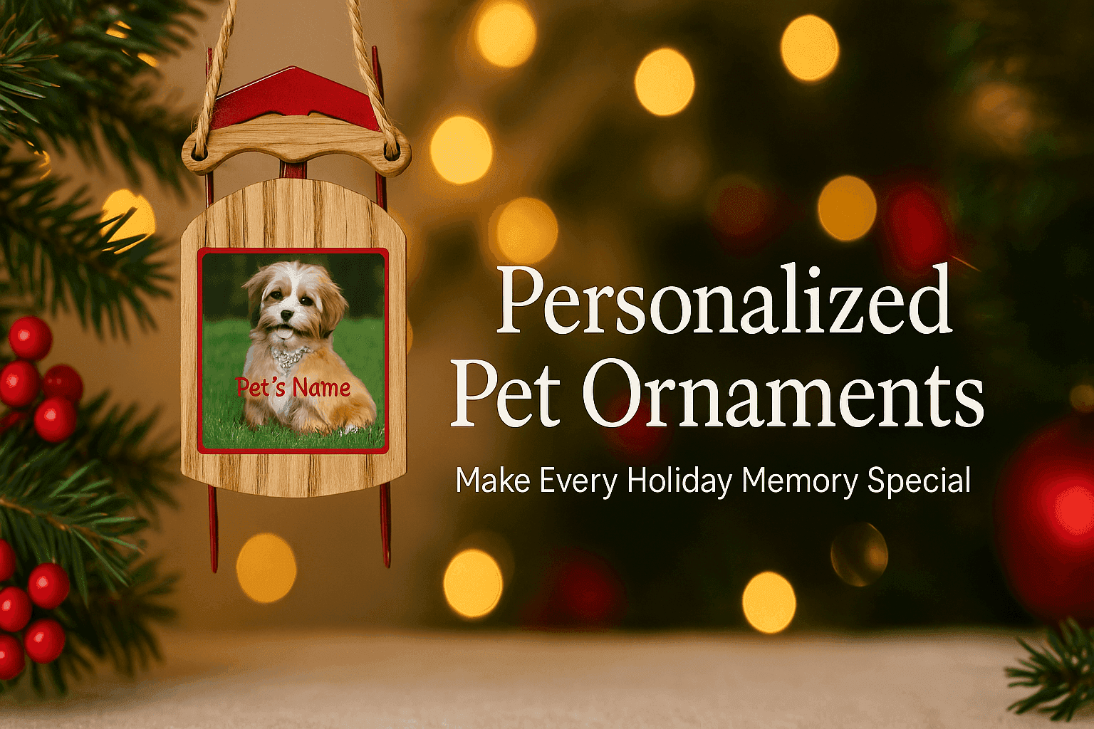 Holiday Ornaments - Pet Christmas Decorations - Purrfect Pet Haven
