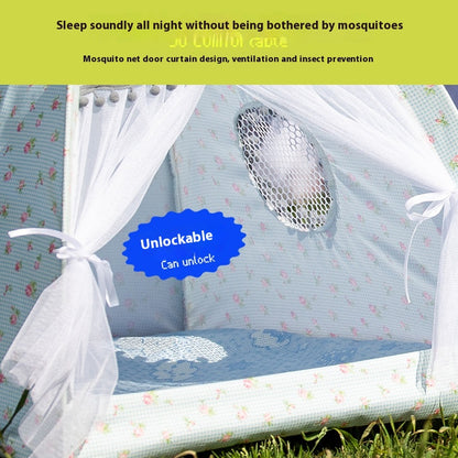 Portable Cat Tent Nest with Summer Bug Screen