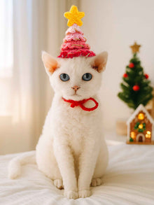 Pet Crochet Knit Hat - Cute Wool Style for Cats and Small Pets