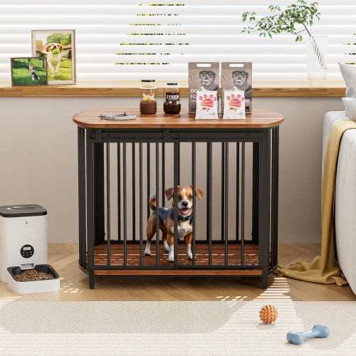 Furniture Style Dog Crate For Small And Medium Dogs - Modern Wooden End Table Kennel