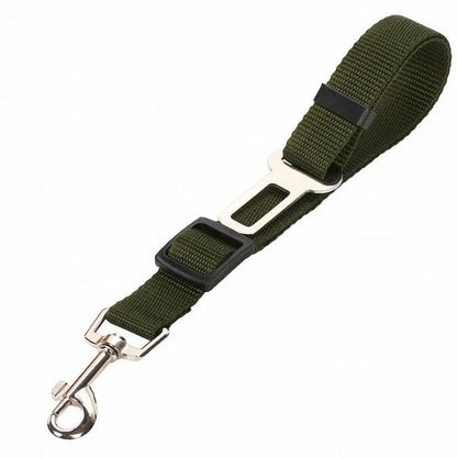 Dog Car Seat Belt - Adjustable Pet Safety Harness Leash