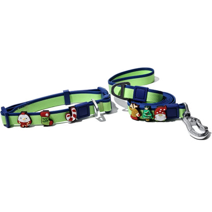 DIY Pet Leash Set - Dual-Color Embossed with 12 Accessories