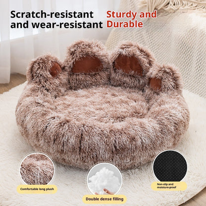 Pet Bed - Round Plush Thickened for Dogs & Cats