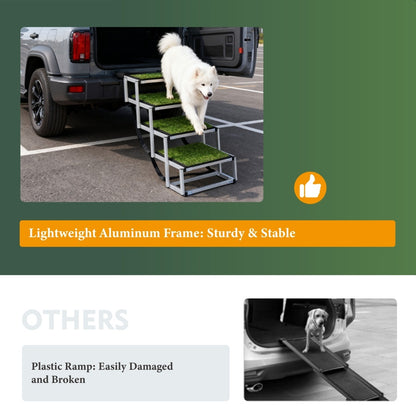 Foldable Dog Ramp for Cars - Portable Stairs for Large Dogs 250lbs - Purrfect Pet Haven
