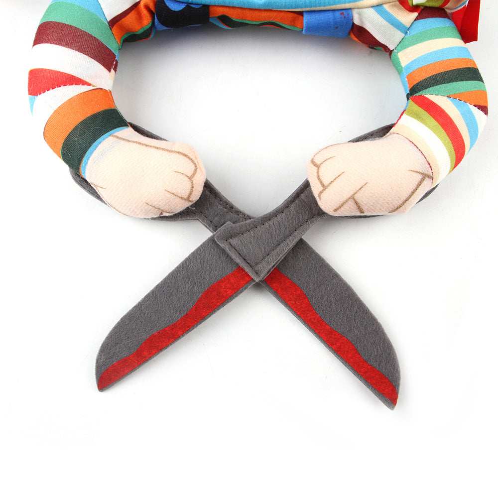 Adjustable Pet Halloween Costume - Funny Character Suit with Straps