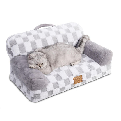 Orthopedic Pet Couch Bed - Machine Washable Non-Slip