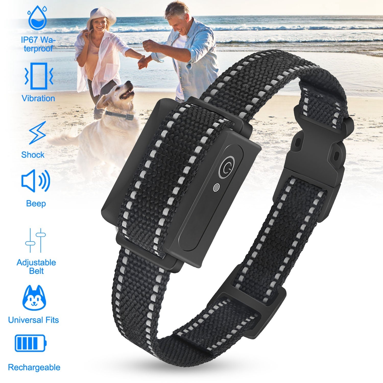 Dog Training Collar - 3280ft Range IP67 Waterproof 3 Modes - Purrfect Pet Haven