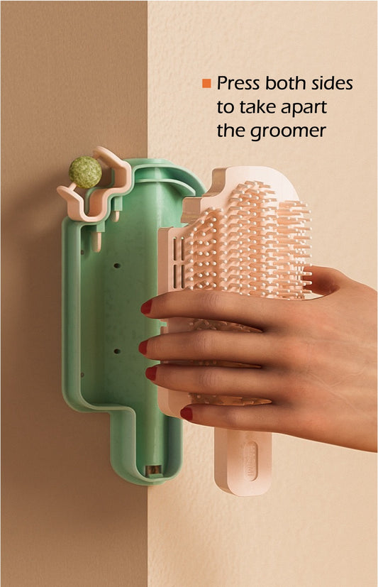 Self Grooming Popsicle-Shaped Corner Massage Comb Cat Scratcher