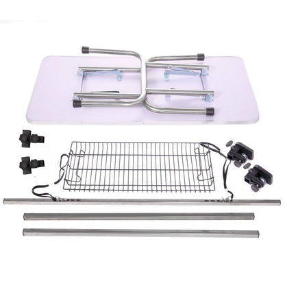 Pet Grooming Table Folding - Heavy Duty Stainless Steel Arm