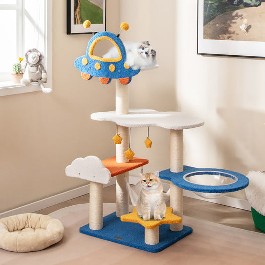 49 Inch UFO Cat Tree - Space Capsule