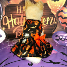 Pumpkin Print Halloween Dress - Adorable Mesh Outfit for Small Dogs & Cats