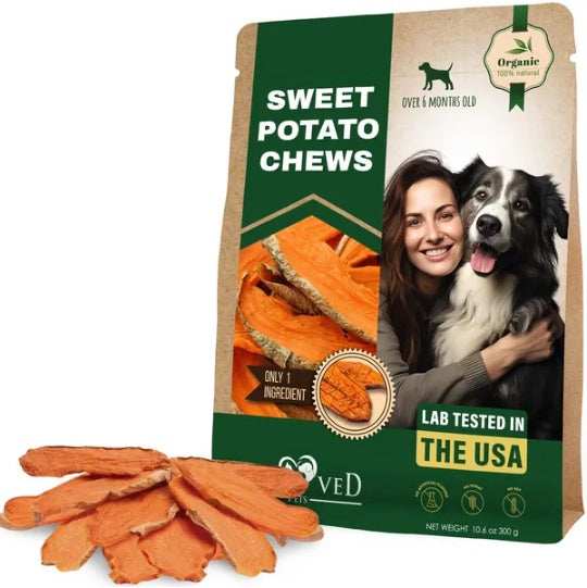 Sweet Potato Dog Treats - Natural Chips 10.6 Oz Healthy Snacks
