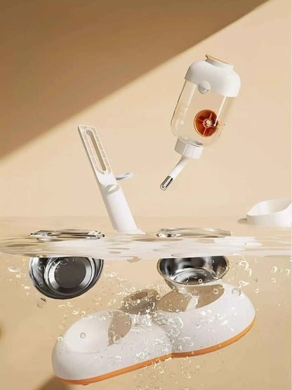 Automatic Pet Food and Water Dispenser Bowl