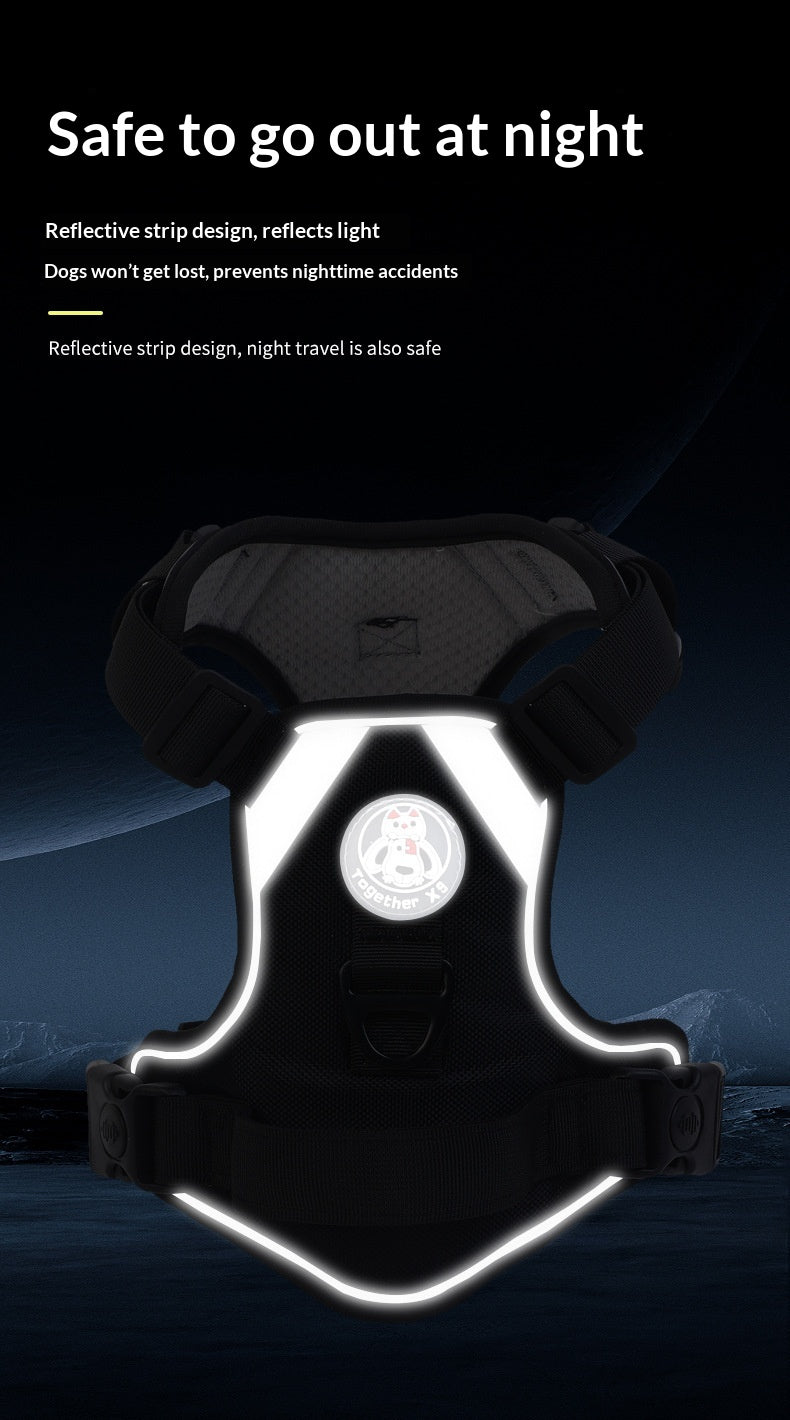 Dog Harness - Large Chest Style with Leash