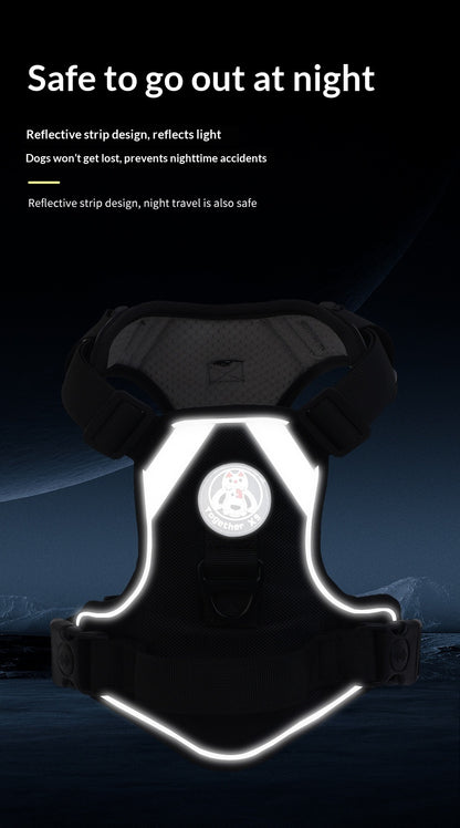 Dog Harness - Large Chest Style with Leash