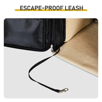 Expandable Pet Carrier Backpack - Breathable Travel for Cats Dogs