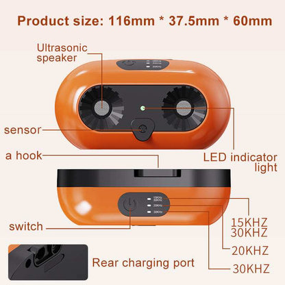 Ultrasonic Anti Barking Control Dog Deterrent Device with 3 Modes Stop Neighbors Barking Dog 50ft Range Indoor & Outdoor