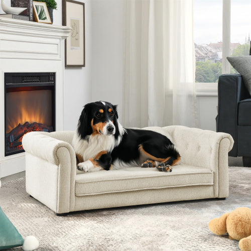 Elegant Rectangular Pet Sofa Bed For Medium And Large Dogs