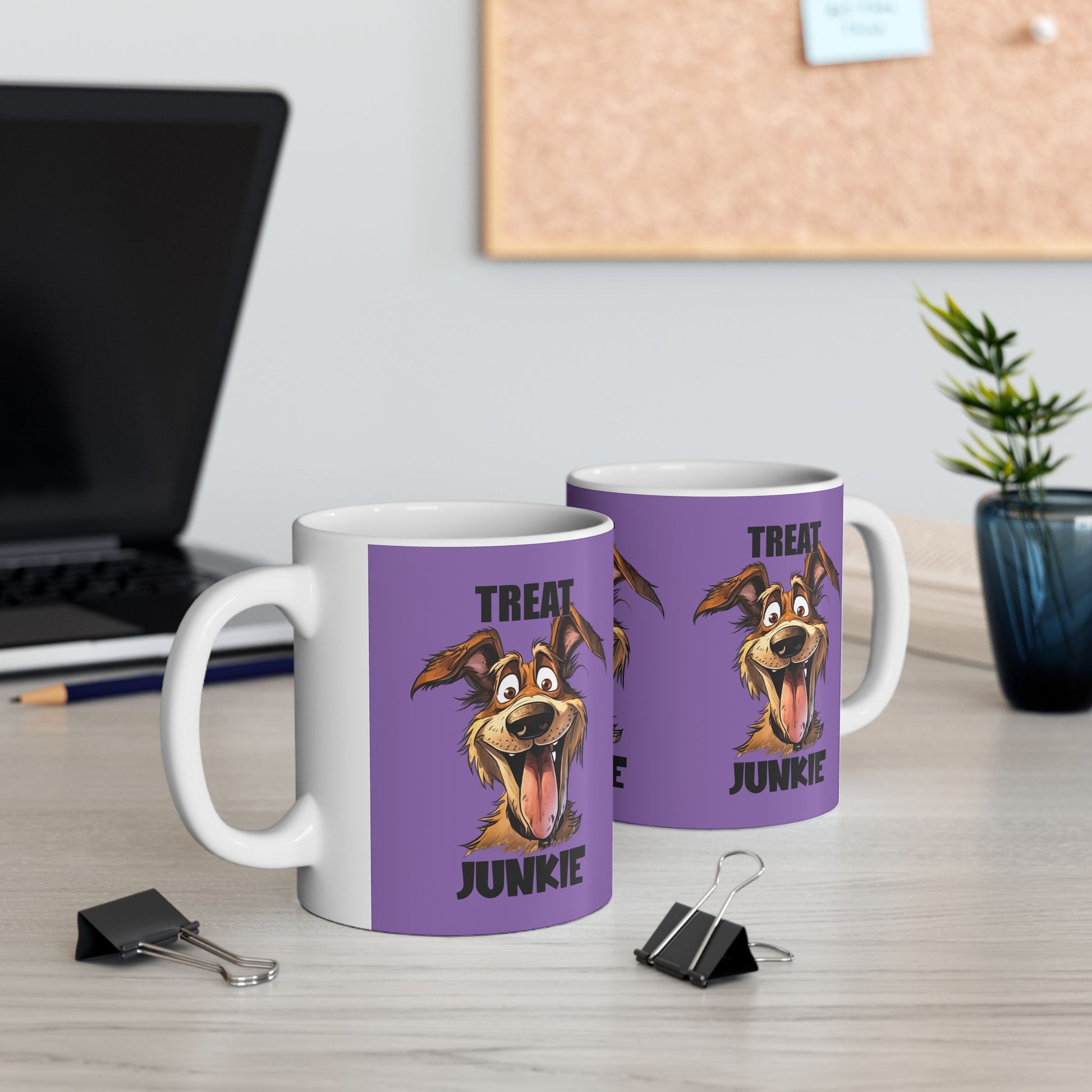 Funny Dog Lover Mug - 'Treat Junkie' - Perfect Gift for Pet Owners | Purrfect Pet Haven