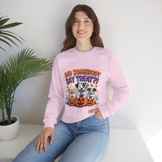 Halloween Dog Lover Crewneck - Cozy Spooky Season Pet Parent Sweatshirt