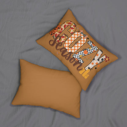 Fall Lumbar Pillow - Cozy Season Autumn Decor Thanksgiving