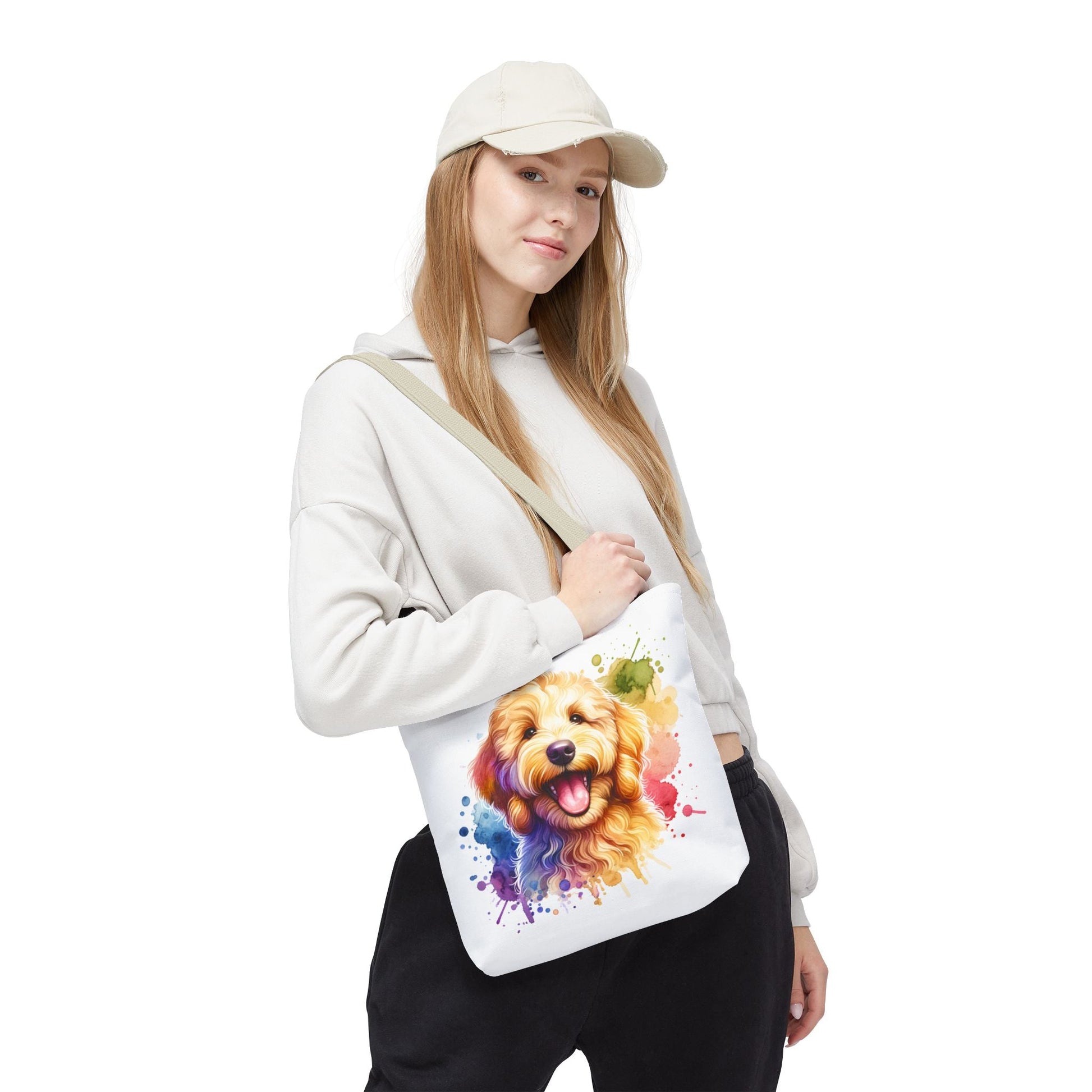 Colorful Goldendoodle Dog Lover Tote Bag - Fun Pet Art for All Occasions | Purrfect Pet Haven